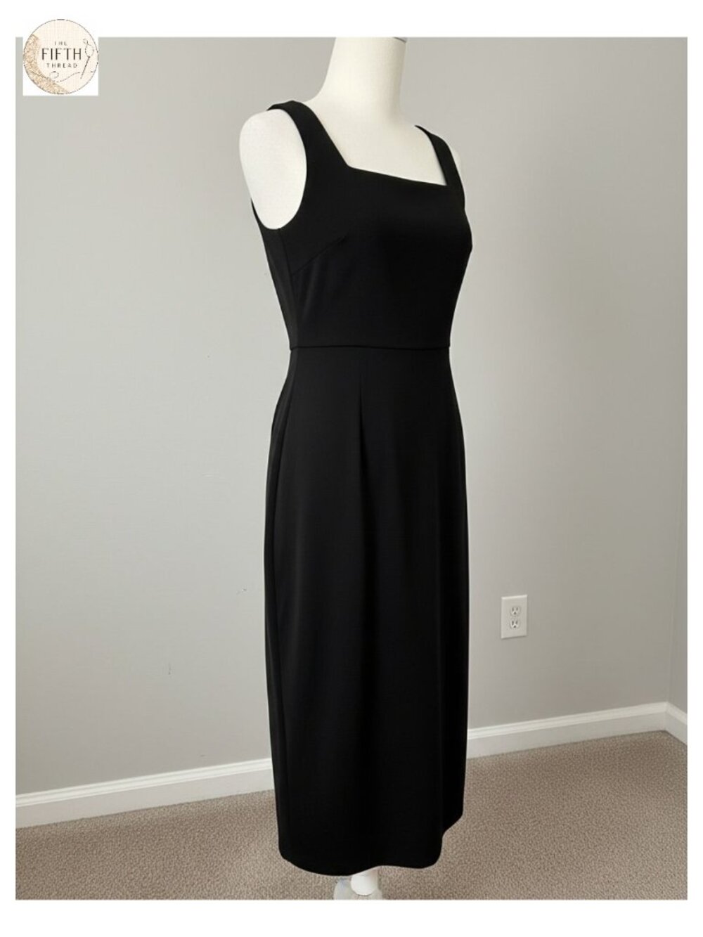 Miusol Women's Vintage Square Neck Cap Sleeve Work Pencil Dress